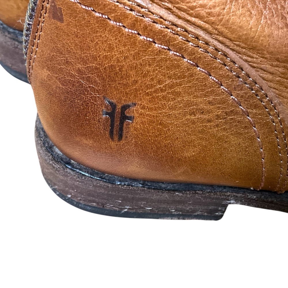 Frye Tan Leather Ankle Booties - Picture 7 of 11